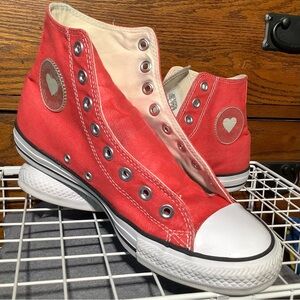 Converse Denim Love Sedona Red High top..laces included